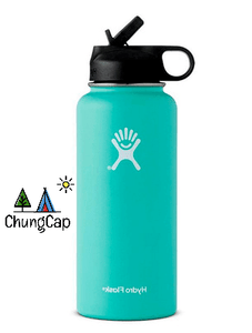 Wide Mouth Water Bottle, Straw Lid - Size & Multiple Colors - 40oz