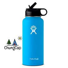 Load image into Gallery viewer, Wide Mouth Water Bottle, Straw Lid - Size & Multiple Colors - 32oz
