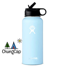 Load image into Gallery viewer, Wide Mouth Water Bottle, Straw Lid - Size &amp; Multiple Colors - 32oz
