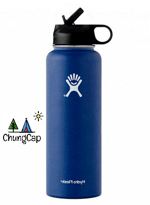Wide Mouth Water Bottle, Straw Lid - Size & Multiple Colors - 40oz –  Chungcap