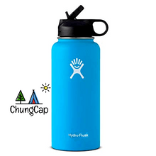Load image into Gallery viewer, Wide Mouth Water Bottle, Straw Lid - Size &amp; Multiple Colors - 40oz
